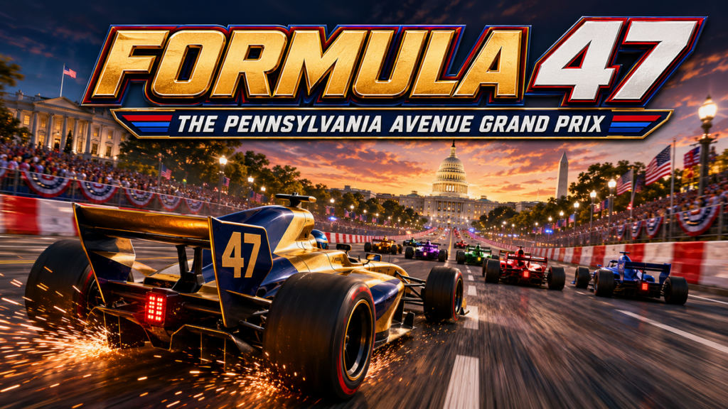 FORMULA 47 The Pennsylvania Avenue Grand Prix arcade game cover