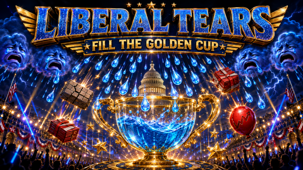 LIBERAL TEARS Fill the Golden Cup arcade game cover