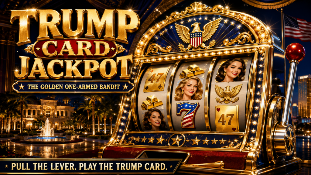 TRUMP CARD JACKPOT Golden One-Armed Bandit arcade game cover
